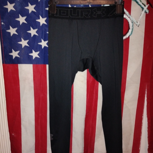 Under Armour Men's Black Compression Leggings - Picture 1 of 3